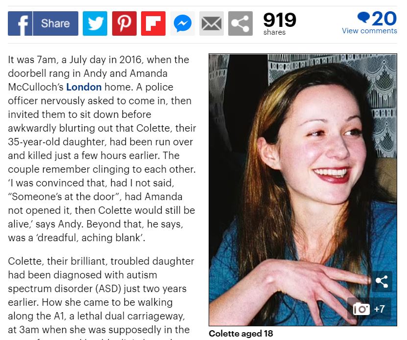 JKPAutism's tweet photo. "The terrible price our daughter paid for being ‘different’"
https://t.co/wRDuXIKf7E
#WhyCantYouHearMe #Autism #OCD #EatingDisorders #Anorexia #Anxiety #Depression #WhistleBlower #SocialJustice #JusticeforCol https://t.co/4WZUO1uJok