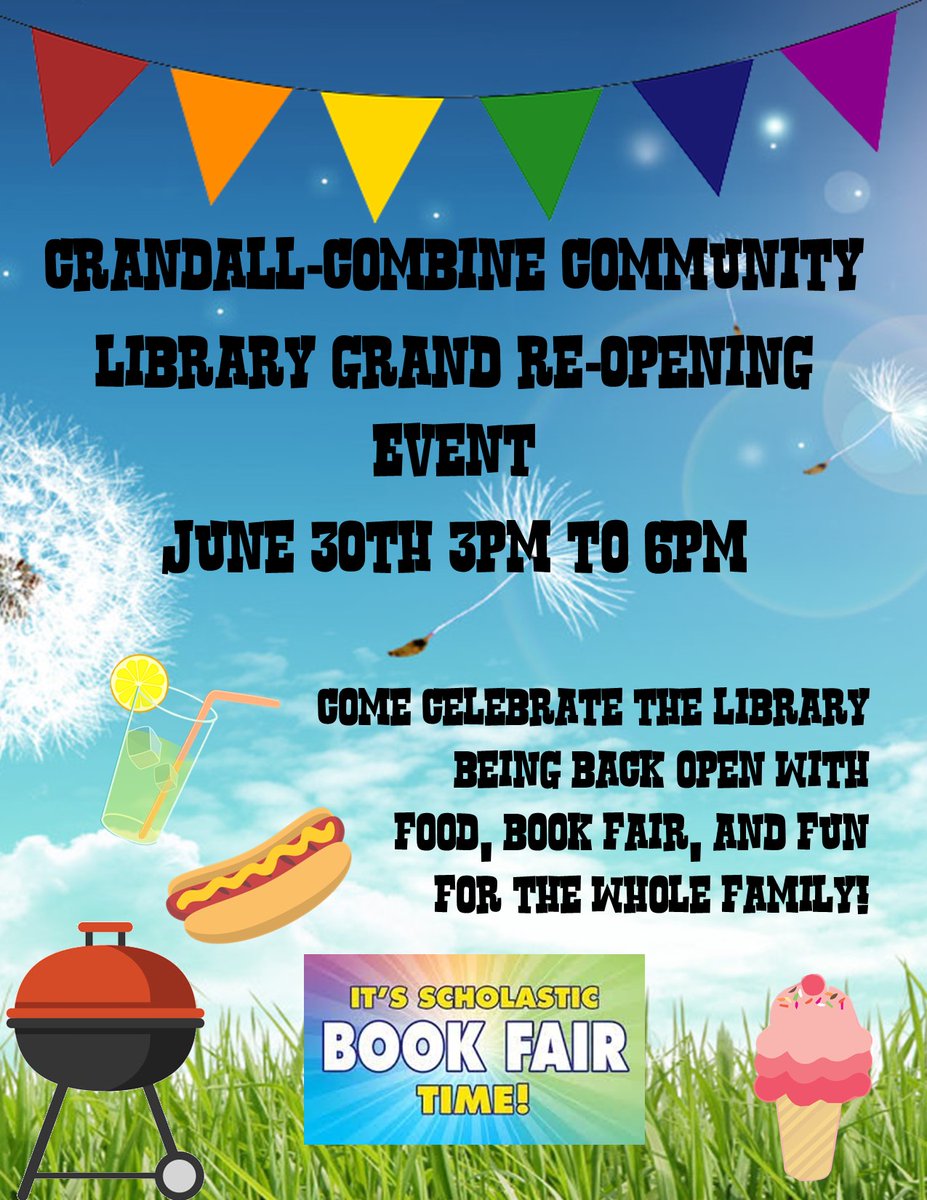 Mark your calendars to come celebrate with us and shop the BOOK FAIR! <a href="/OfficialCISD/">Crandall ISD</a> <a href="/CrandallHS/">CrandallHS</a>