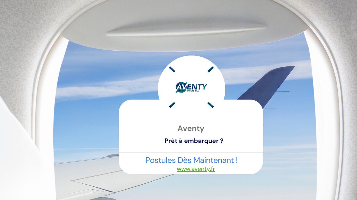 AVENTY2020's tweet photo. Prêt(e) à embarquer avec nous ? 

Si tu as une expérience entre 0 et 2 ans dans l’audit légal, plutôt qu’une longue offre d’emploi, nous préférons te rencontrer de visu, pour pouvoir échanger et te donner toutes les informations complémentaires.

Envoie ton cv: contact@aventy.fr https://t.co/58VlP3VKj7
