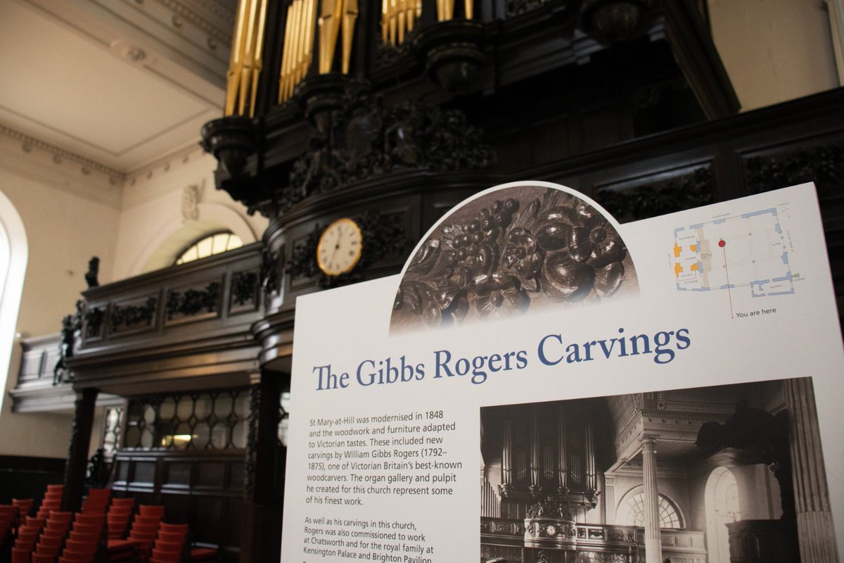 Guess what? We've just opened an exhibition! Visit St Mary-at-Hill from 10am to 4pm Tuesday to Thursday to learn about the church's transformation after two major fires.
Curated by <a href="/VictoriaKingst6/">Victoria Kingston</a>
#Exhibition #Churchhistory