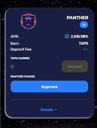 tapswapdex's tweet photo. Welcome to the Fountain of Yield 
@PantherSwap 

Stake $PANTHER Tokens on TAPSWAP Vault  and earn up to 2600 % Annual projected rate! 

#TAPS #CELR #CAKE #ALLOY #PANTHER #TAPSWAP #AMM #DEX #DEFI #BSC https://t.co/G6v6Ktqhm6