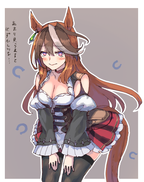 シンボリルドルフ(ウマ娘) 「エイシンフラッシュ服の皇帝ディアンドルナちゃん 」|草薙芳のイラスト
