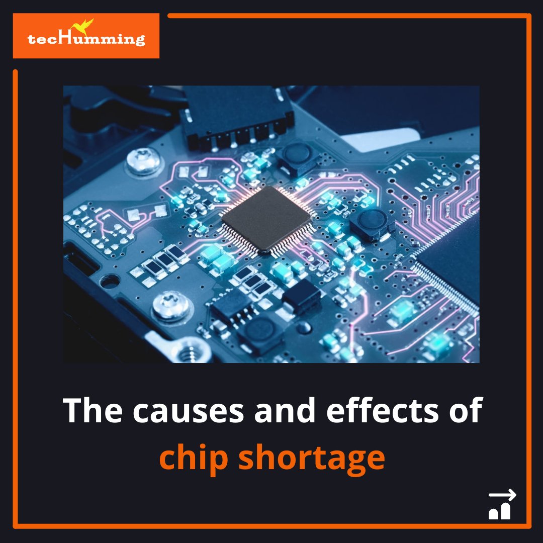 techumming's tweet image. Here are the few causes and effects of global chip shortage.
.
.
.
#tsmc #chipshortage #samsung