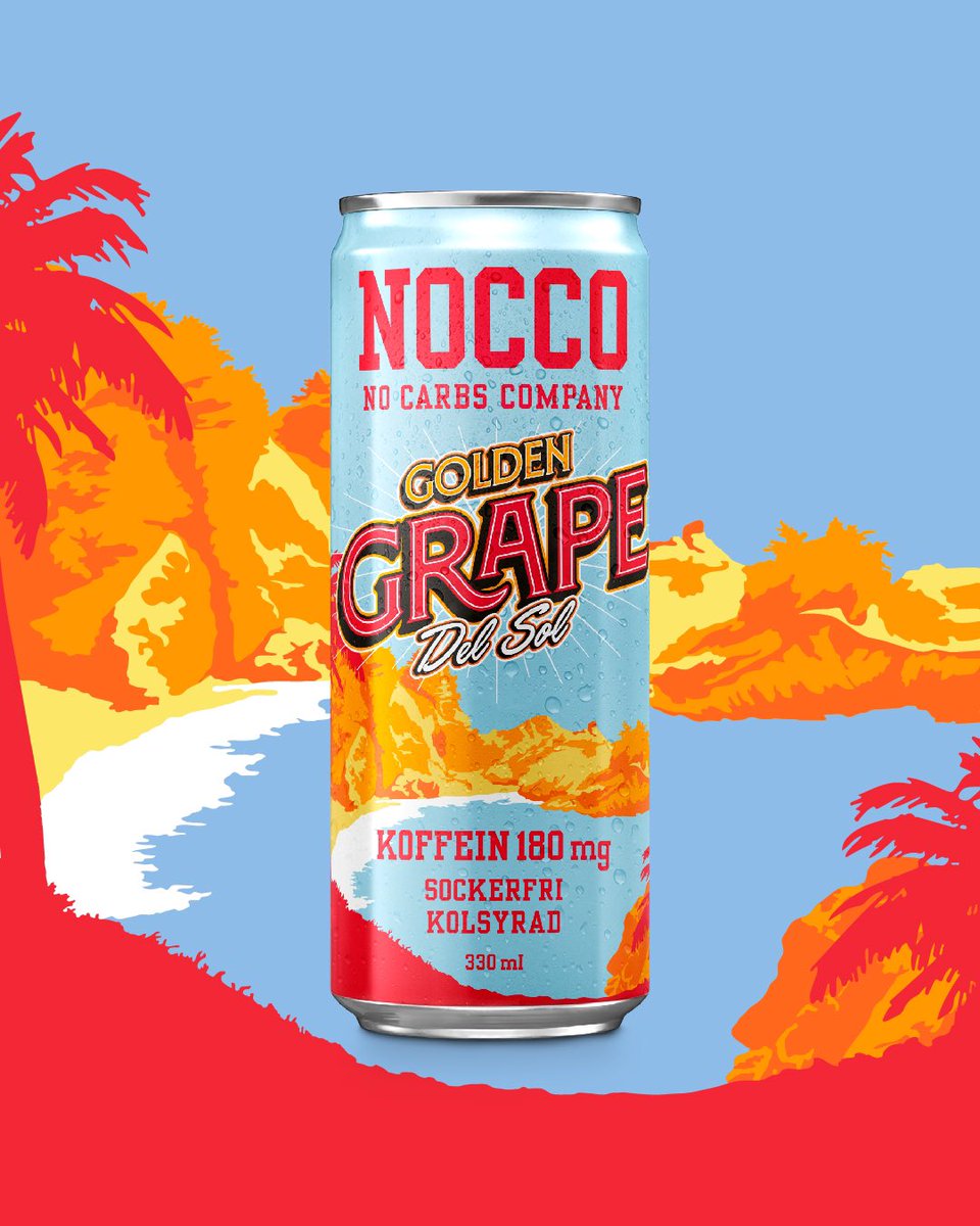 WELCOME! Our second Limited Summer Edition of 2021 - NOCCO Golden Grape Del Sol is here! 😍😍

With the flavor of sun ripened GRAPEFRUIT it’s the perfect addition to the Del Sol-family!☀️

BUT, this one is LIMITED so you have to be quick! 😏