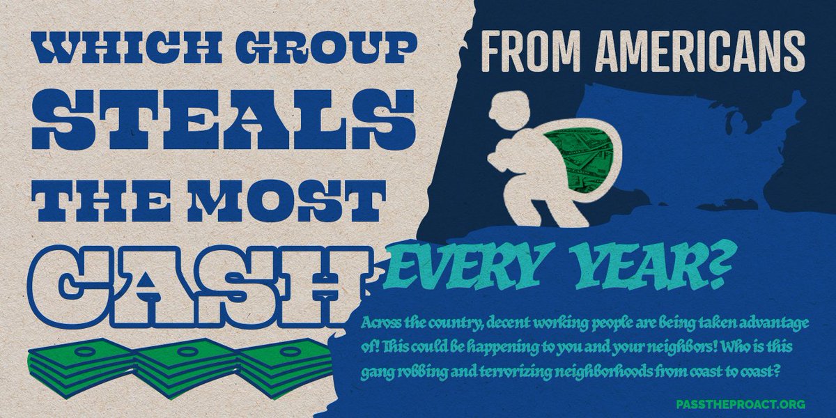 The group of people that steals the most from Americans each year is employers.

Wage theft is so pervasive in our country that it’s costing workers at least $16 billion a year.