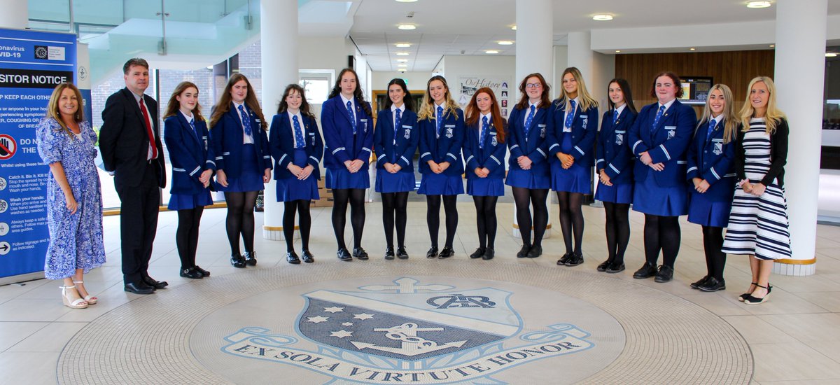 assumptionlive's tweet photo. Congratulations to our Head Girl team of 2021 especially our Head Girl Eimear and her deputy Caroline. https://t.co/huZGanrPB2