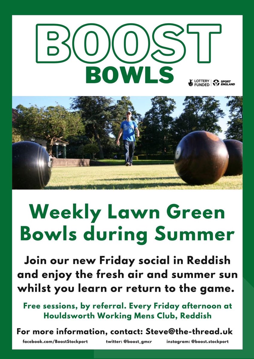 It’s #LonelinessAwarenessWeek and we are launching a new #Bowls group in #Reddish this Friday, aimed at supporting those who are socially isolated and lonely, we we continue to come out of Lockdown 
Please DM if we can support you or someone you know 👍😀