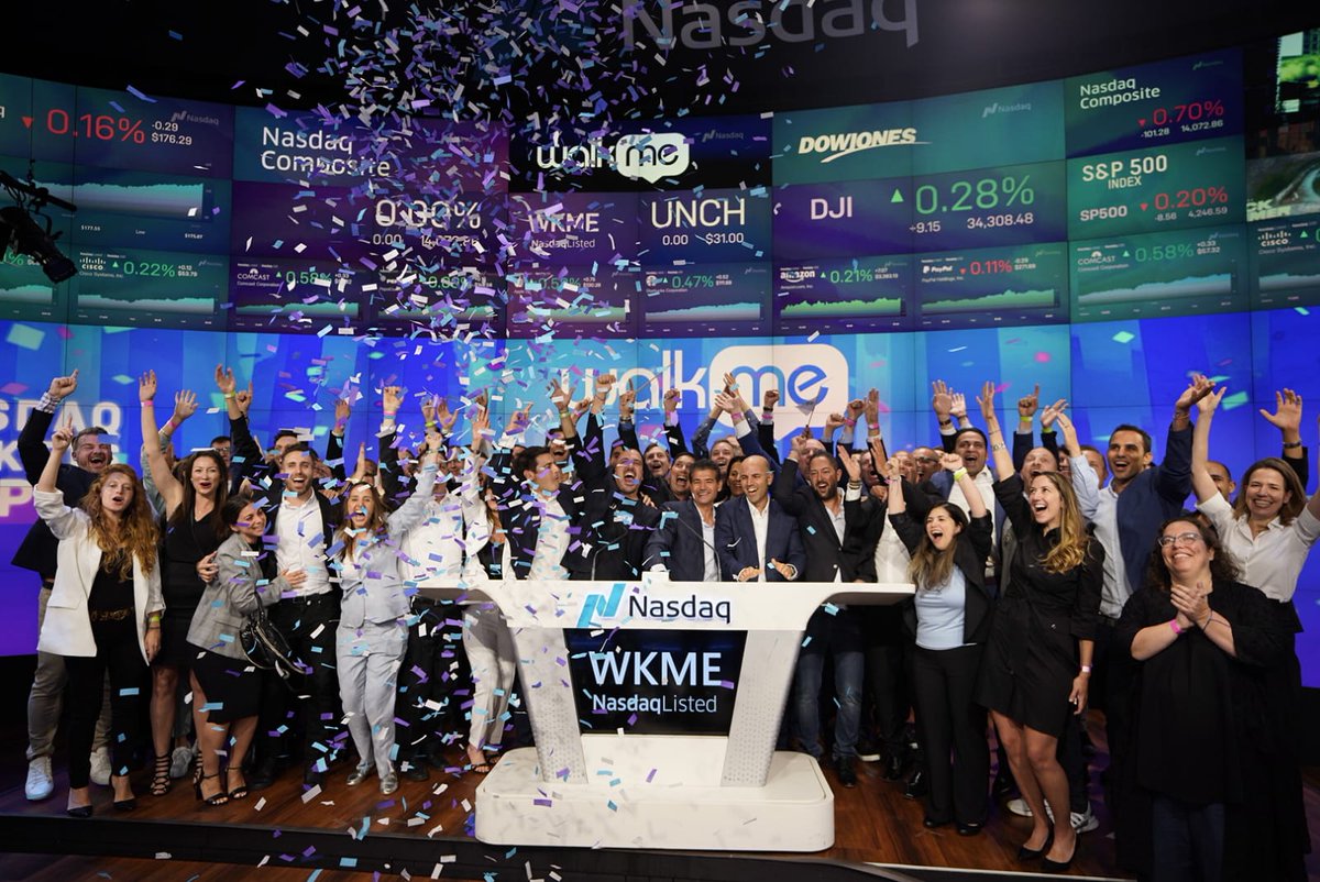 insightpartners's tweet photo. Today, we are thrilled to see @walkmeinc #IPO on the @Nasdaq! 

We’re proud to be investors in @WalkMeInc's category defining Digital Adoption Platform. Scale Up, Take Off!

#WalkMeIPO #ScaleUpMilestone https://t.co/sxOCZjM1H0
