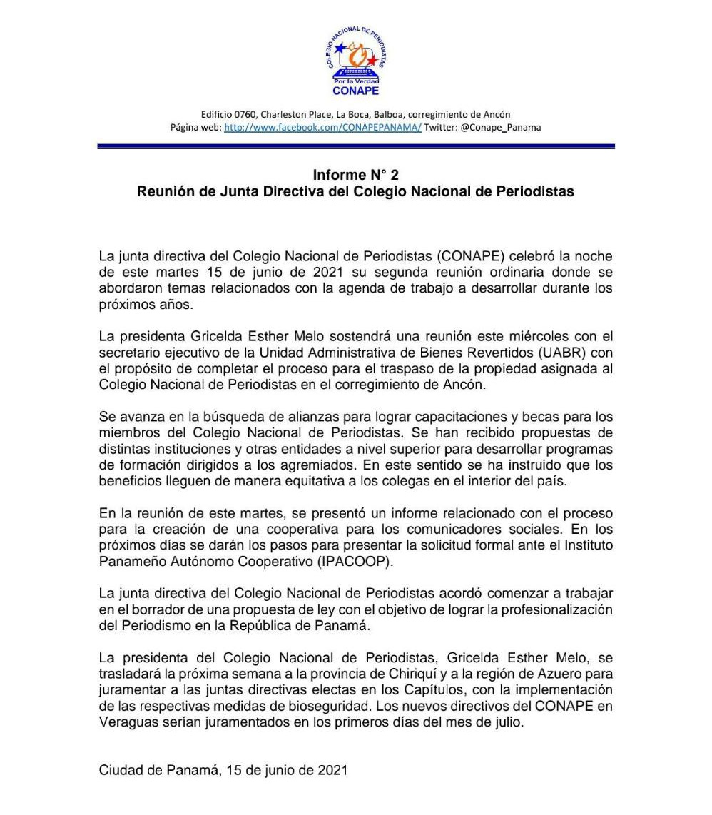 CONAPE Panamá tweet media