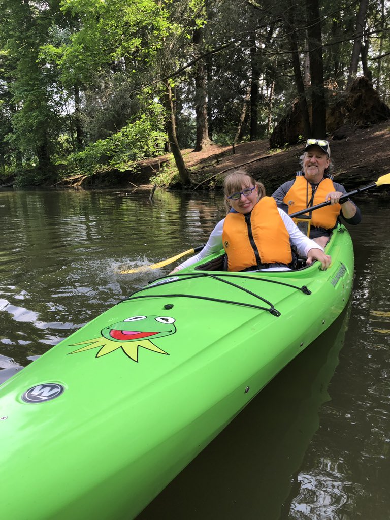 This is Aubrey. Aubrey had never been in a #kayak. 🛶

While Aubrey may be non-verbal, the smile on her face in these photos is worth 1000 words! 😁❤️

Keep calm and paddle on, Aubrey! We can’t wait to get back out on the water with you, your Mom, and Dad!

#BeDynamic #disability