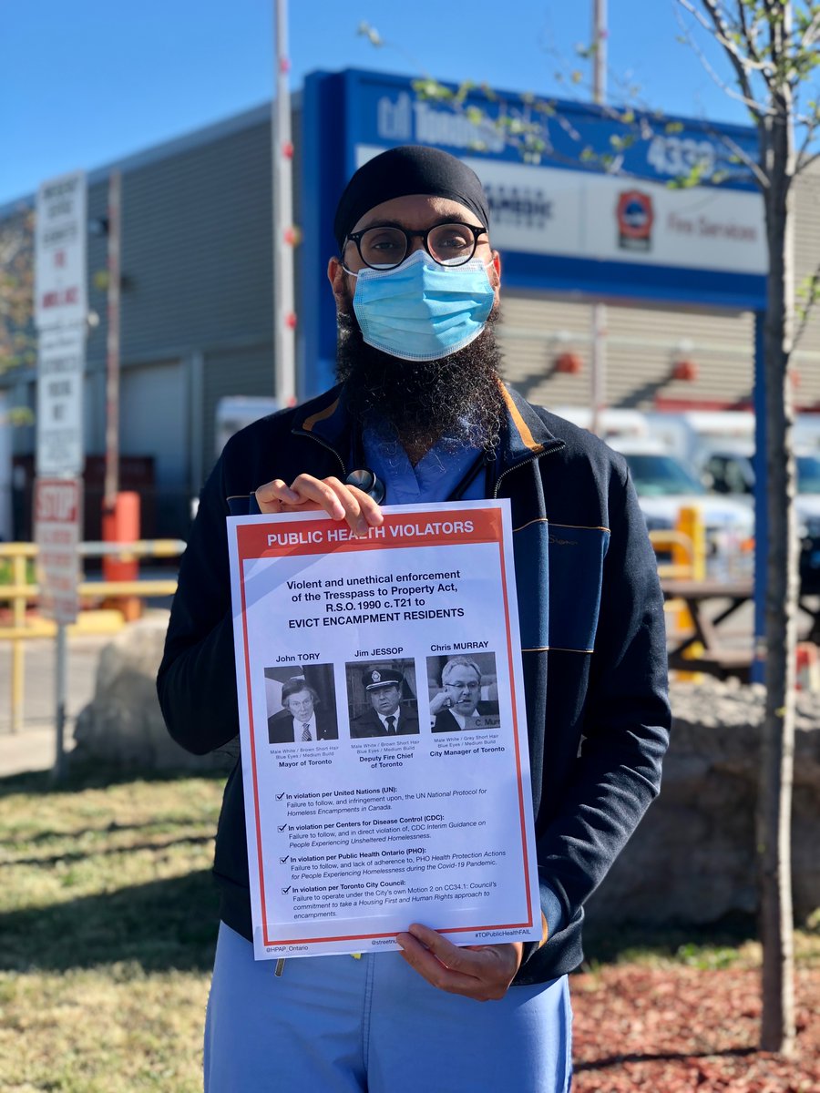 We also hand delivered our notices to Toronto Fire HQ and Jim Jessop this morning in North Toronto

Encampment evictions are not a health intervention and must stop immediately. 
#NoEncampmentEvictions #TOPublicHealthFAIL