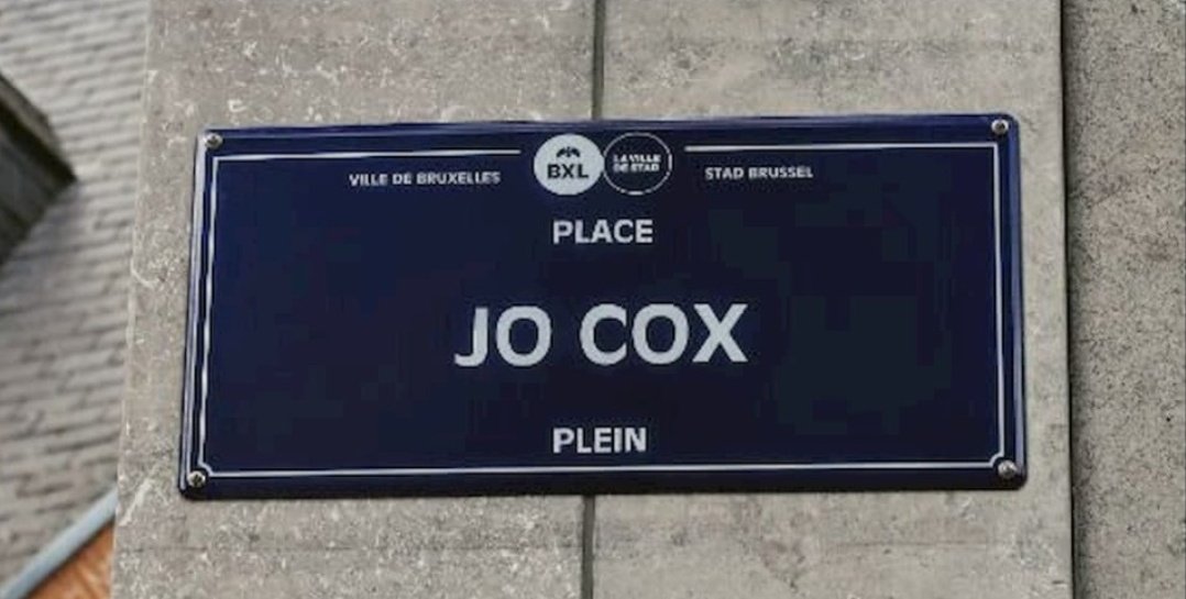 5 years since the terrible murder of Jo Cox. 

Jo's name and work lives on in the City of Brussels.