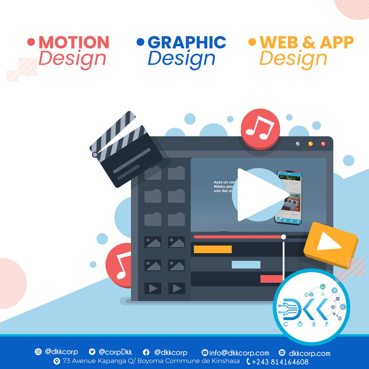 CorpDkk's tweet photo. Grâce à notre service d'infographie votre entreprise pourra partager les messages qu'elle souhaite faire passer à son audience. Alors, contactez-nous pour plus d'informations.
#dkkcorp #flyersdesign #flyerscreator #affichepersonnalisee #depliants #brochuresdesign #numeric #fff https://t.co/wRqMVoejJe
