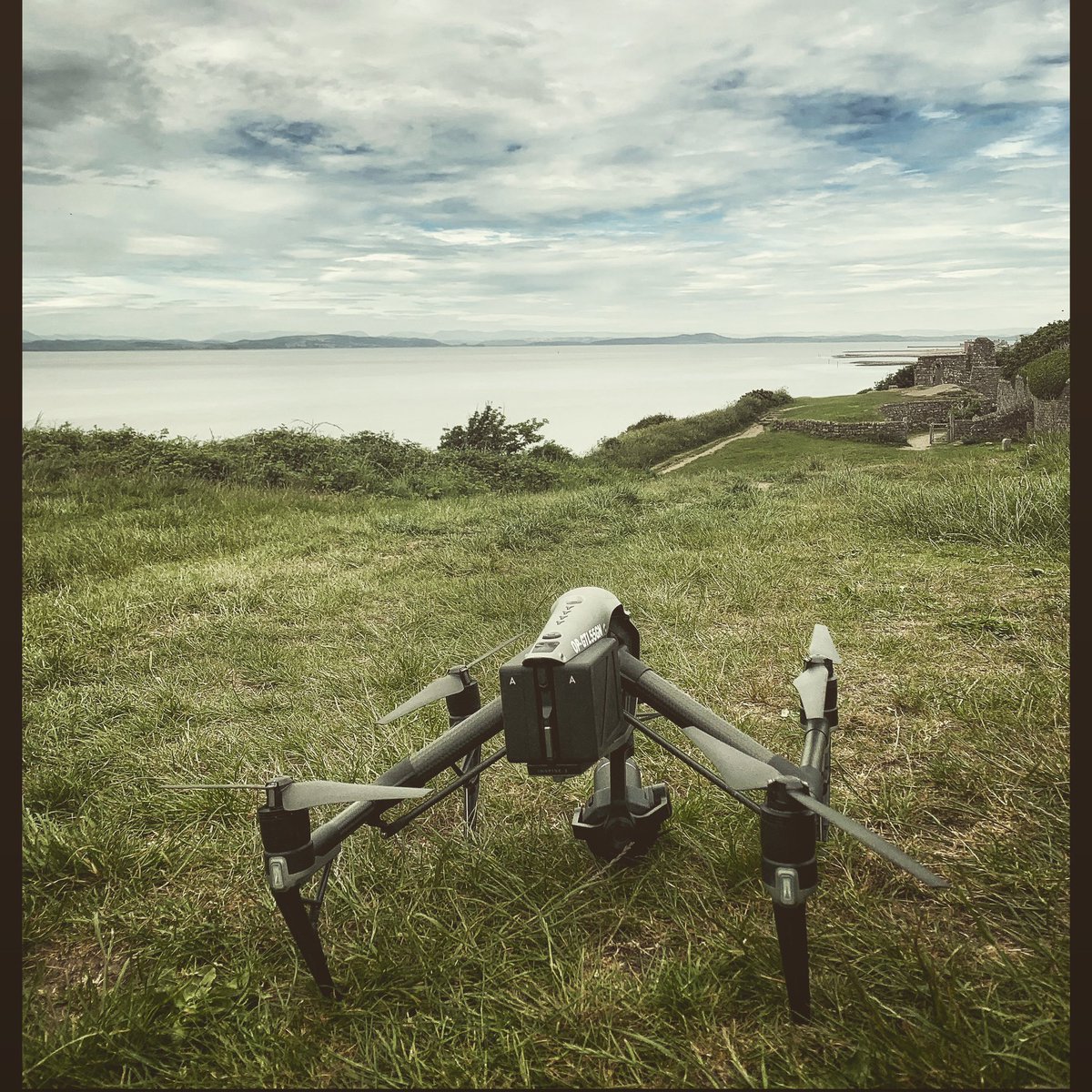 Planning, permissions &amp; patience. You need lots of all three to operate successfully in these locations. Waiting for the sun to drop in stunning Lancashire. 
#aerialphotography #aerialfilming #photography #filming #drone #drones #dji #inspire2 #sunset #lancashire #visitlancashire
