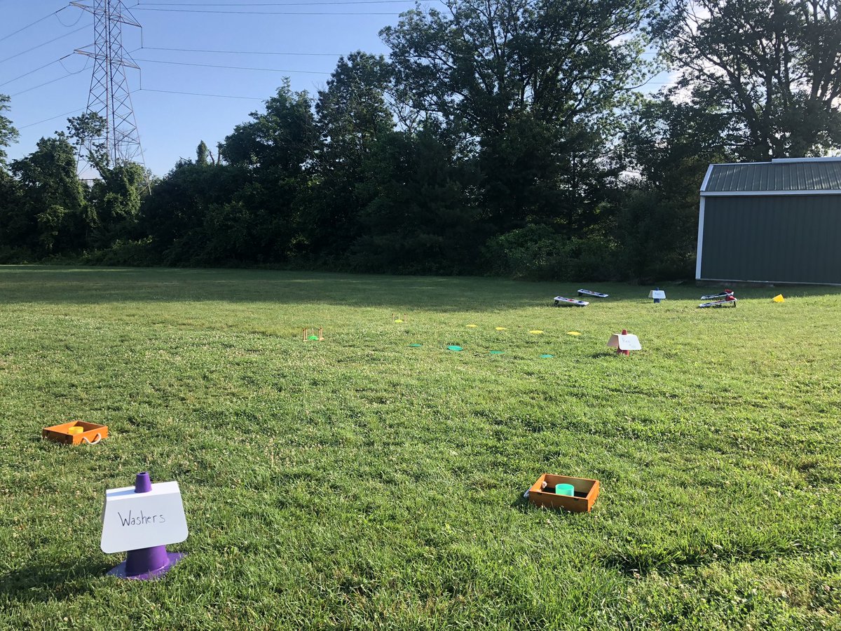 The last week of school calls for a backyard bash! #PhysEd #Baggo #Washers