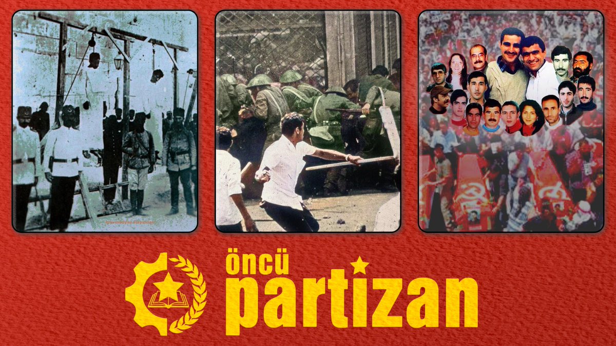 Devrimci, demokrat kamuoyuna !

Öncü Partizan
Kuruluşumuzun, Paramaz Sarkisyan ve 19 yoldaşının idam edildiği 15 Haziran, 15-16 Haziran Büyük İşçi Direnişi, Gezi/Haziran İsyanı oncupartizan.com/devrimci-demok…