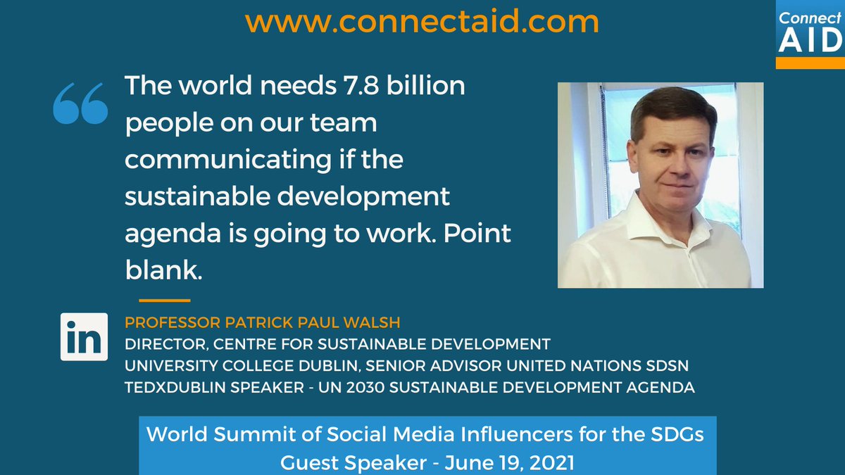 Gaelle Mogli (@gaellemogli) on Twitter photo Join <a href="/ppwone/">Patrick Paul Walsh</a>, @ConnectAID_int new ambassador, today at the World Summit of #SDGInfluencers
®️ 👉lnkd.in/dTM7Tri
#takingactiononline
<a href="/UCD_SDG/">SDGs at University College Dublin (UCD)</a> <a href="/SDSNYouth/">SDSN Youth</a> <a href="/UNSDSN/">SDSN</a> <a href="/SDSNCH/">SDSN Switzerland</a> <a href="/SDSNNE/">SDSN Northern Europe</a> <a href="/SunwayGroup/">Sunway Group</a> <a href="/SDGaction/">UN SDG Action Campaign</a> <a href="/sdgacademy_id/">SDG Academy Indonesia</a> @tgloria <a href="/Chandrika0501/">Chandrika Bahadur</a> #SDGs #education #development Join <a href="/ppwone/">Patrick Paul Walsh</a>, @ConnectAID_int new ambassador, today at the World Summit of #SDGInfluencers
®️ 👉lnkd.in/dTM7Tri
#takingactiononline
<a href="/UCD_SDG/">SDGs at University College Dublin (UCD)</a> <a href="/SDSNYouth/">SDSN Youth</a> <a href="/UNSDSN/">SDSN</a> <a href="/SDSNCH/">SDSN Switzerland</a> <a href="/SDSNNE/">SDSN Northern Europe</a> <a href="/SunwayGroup/">Sunway Group</a> <a href="/SDGaction/">UN SDG Action Campaign</a> <a href="/sdgacademy_id/">SDG Academy Indonesia</a> @tgloria <a href="/Chandrika0501/">Chandrika Bahadur</a> #SDGs #education #development