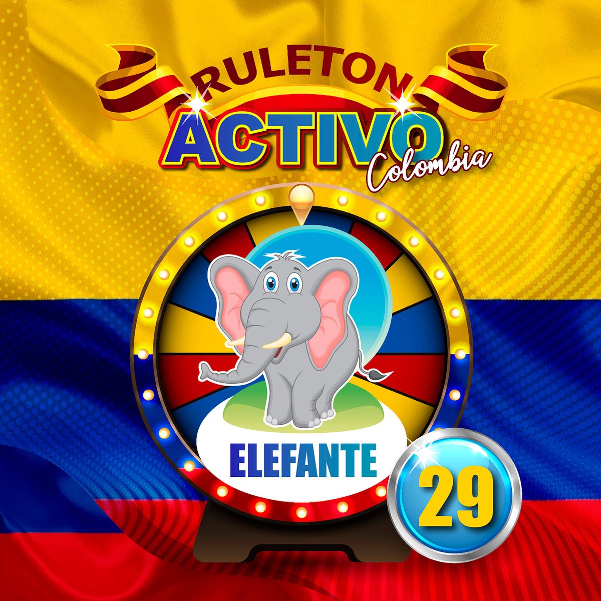 Datosruletonac1's tweet image. SORTEO: RULETON ACTIVO COLOMBIA 09:00 AM
FECHA: 16/06/2021
GANADOR: 29 ELEFANTE
#ruletonactivo
#ruletonactivo_peru
#ruletonactivo_colombia
#peru
#colombia
#venezuela
#instagram
#loteria
#animalitos
#lima
#bogota
#caracas
#megusta
#apuestas
#premios
#ganar
#millones
#sorpresas