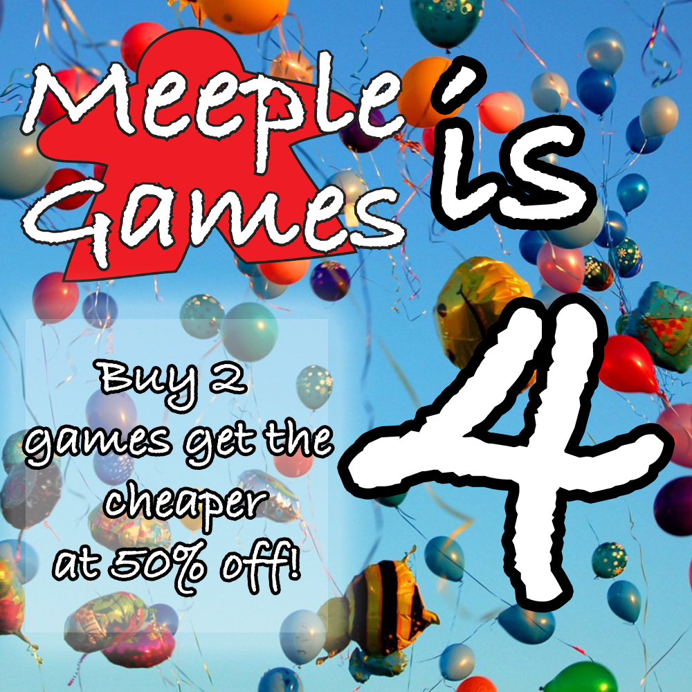 We're super excited for our 4th #birthday tomorrow &amp; we want to thank our loyal gamers for all the support over the years. So between 17-20 June when you buy two #games in store you'll get the cheapest at 50% off! Come down, wish us #happybirthday and grab a #bargain to boot!
