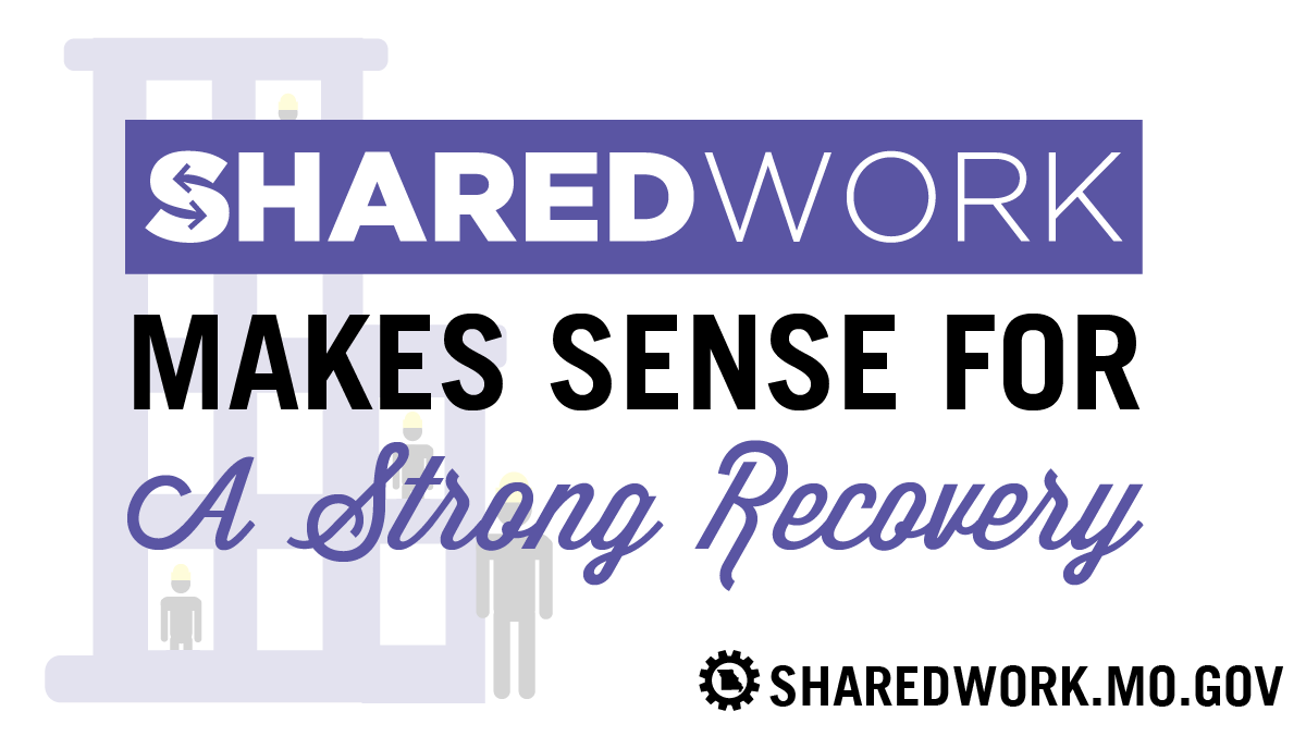 MOLabor's tweet photo. Shared Work can help your company retain employees and their skillsets whether business is slowing down or ramping back up. Find out how #SharedWork can help your business.

To watch informational videos and learn more about the Shared Work program visit: https://t.co/3gwrUMpqE3 https://t.co/NO1DBSRvHm