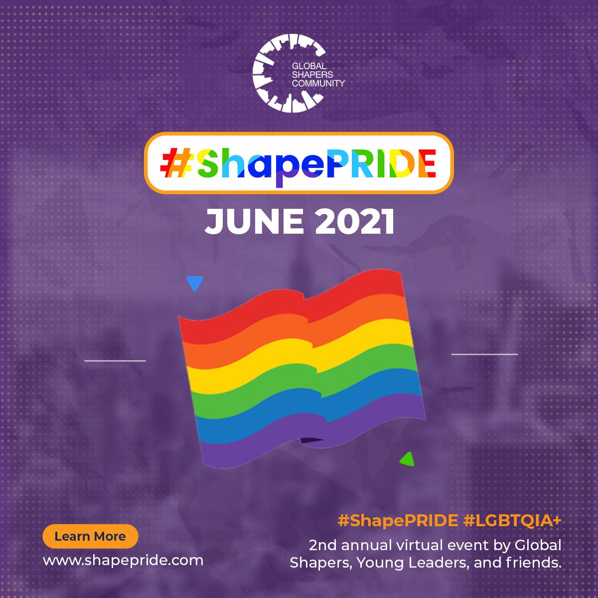 GlobalShapers's tweet photo. Join Global Shapers from 90+ hubs at the 2nd annual #ShapePRIDE Summit! Come for the keynote address by @frankmugisha. Stay for community and more inspiration from Young Global Leaders and Global Shapers. Register at https://t.co/GLZMSQHIed! https://t.co/sIOfnpxsSP