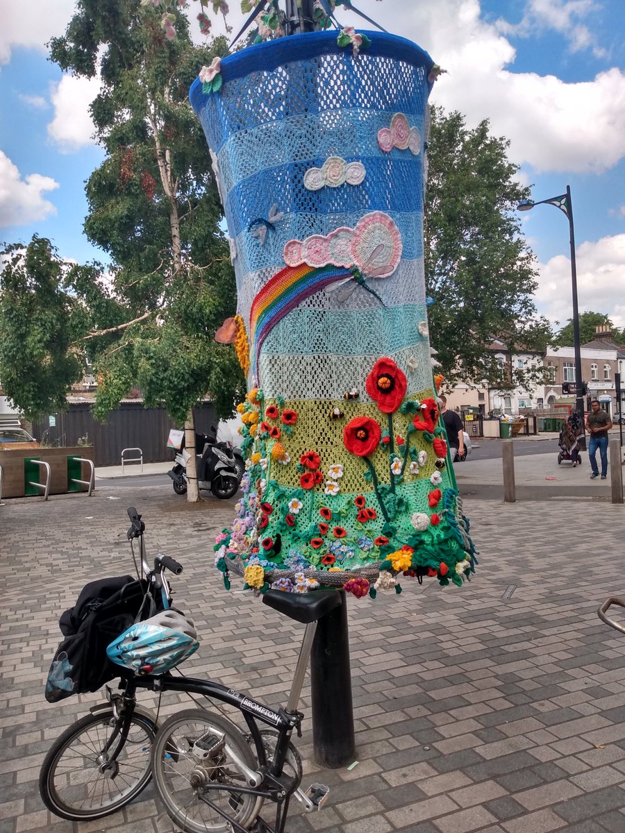 JaneWilldigg's tweet photo. Day 2 in OT in Transformation role Newham, on my way to meet one of our lead GPs for Transformation via the art installation created by local artist / art activist Hazel Goldman and about 100 others. https://t.co/cu6Or2bsu1