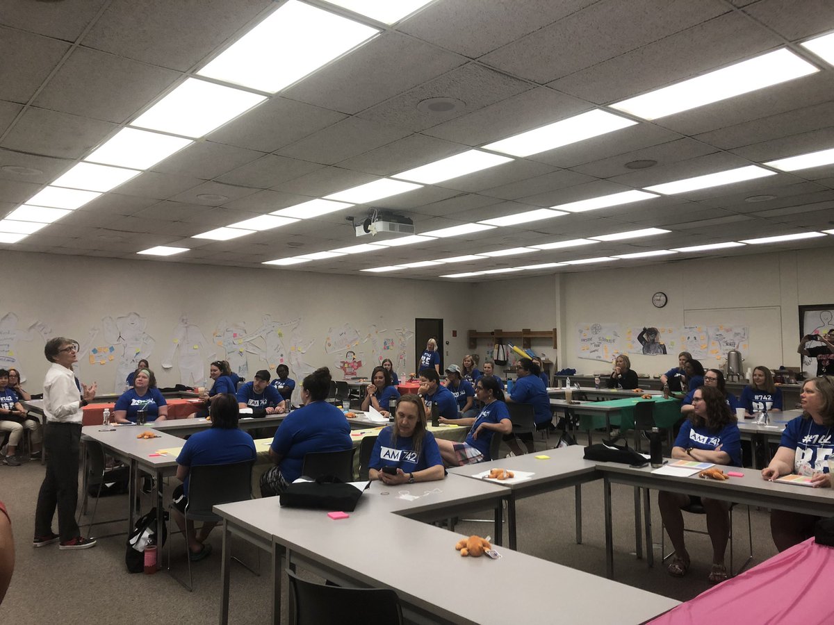 Sea of Blue-#742 has the best teachers! Day 2 of SCSU Mentor Camp! <a href="/SCSU_TDEV/">Teacher Development @SCSU</a> <a href="/ISD742/">St.CloudAreaSchools</a> @742LnT