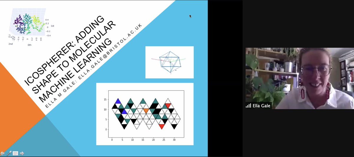AISciNet's tweet photo. 7th @ #AI4Proteins is @ellagale of @BristolUni: Using icospherical input data in machine learning on the #protein-binding problem #ArtificialIntelligence #AI #MachineLearning #ML #proteins @profechem @macinchem @nathanbroon @SamiKanza @WendyAnneWarr @Schrodinger @arctoris https://t.co/IHWwQqsf0t