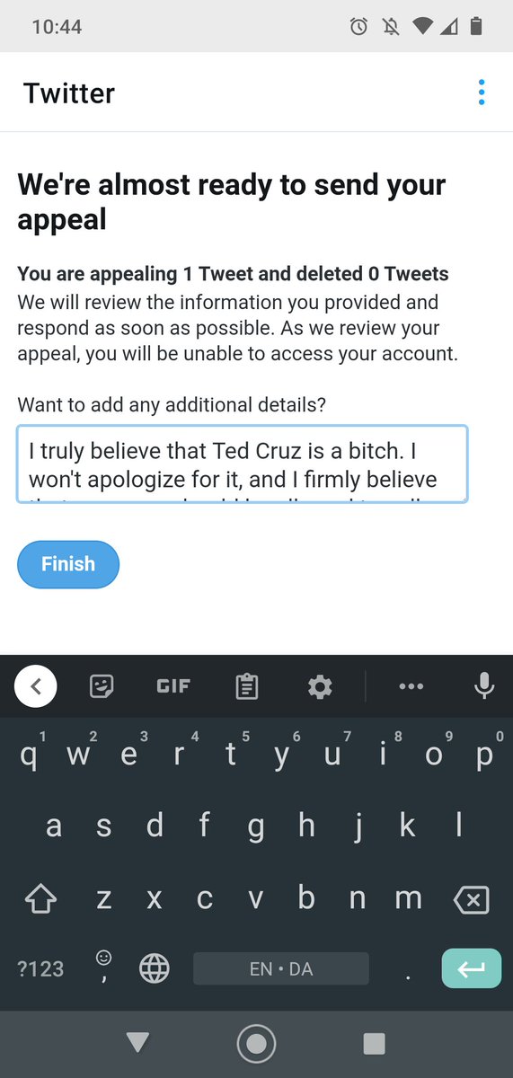 SteeleProfessor's tweet photo. I got suspended for calling Ted Cruz a little bitch... https://t.co/1L3tAtX4Un