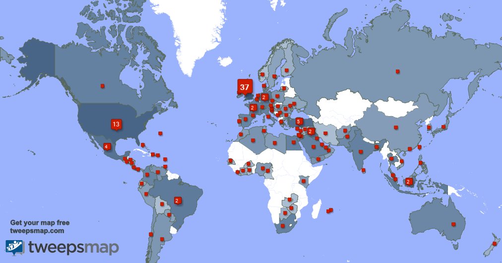 Special thank you to my 18 new followers from USA, and more last week. tweepsmap.com/!alarm668