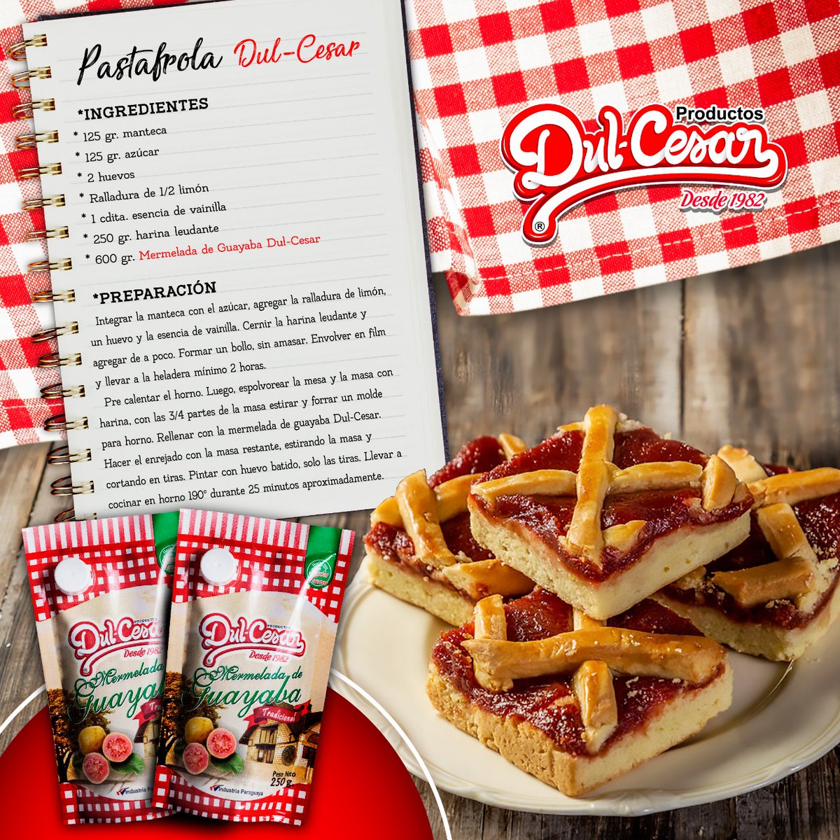 DulCesarPy's tweet photo. Para la merienda en este día gris. 😋☁️

Prepara esta deliciosa pastafrola Dul-Cesar y disfruta con quien quieras.🥰

#DulCesar #DulcesMomentos #Postre #Merienda #Pastafrola https://t.co/EwVj7rYTfl