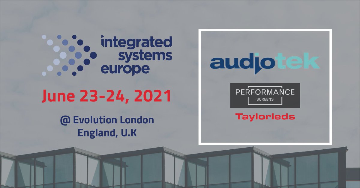 Taylorleds's tweet photo. In 1 week!
Our UK partner @AudiotekLtd will be exhibiting at @ISE_Show at @evolution_ldn. If you are in London during that time, stop by and take a look at Taylorleds' products!
#LED #tradeshow #avtech #LEDscreen #LEDpanels #videoLED #avtweeps #ISEeurope #ISELondon #ISE2021 https://t.co/FZfuEfIU9F