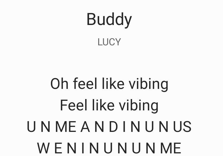 forbandlucy's tweet photo. No one:
Walwals:
Buddy lyrics: UNMEANDINUNUS WENINUNUNME https://t.co/2yTmmqYx6P