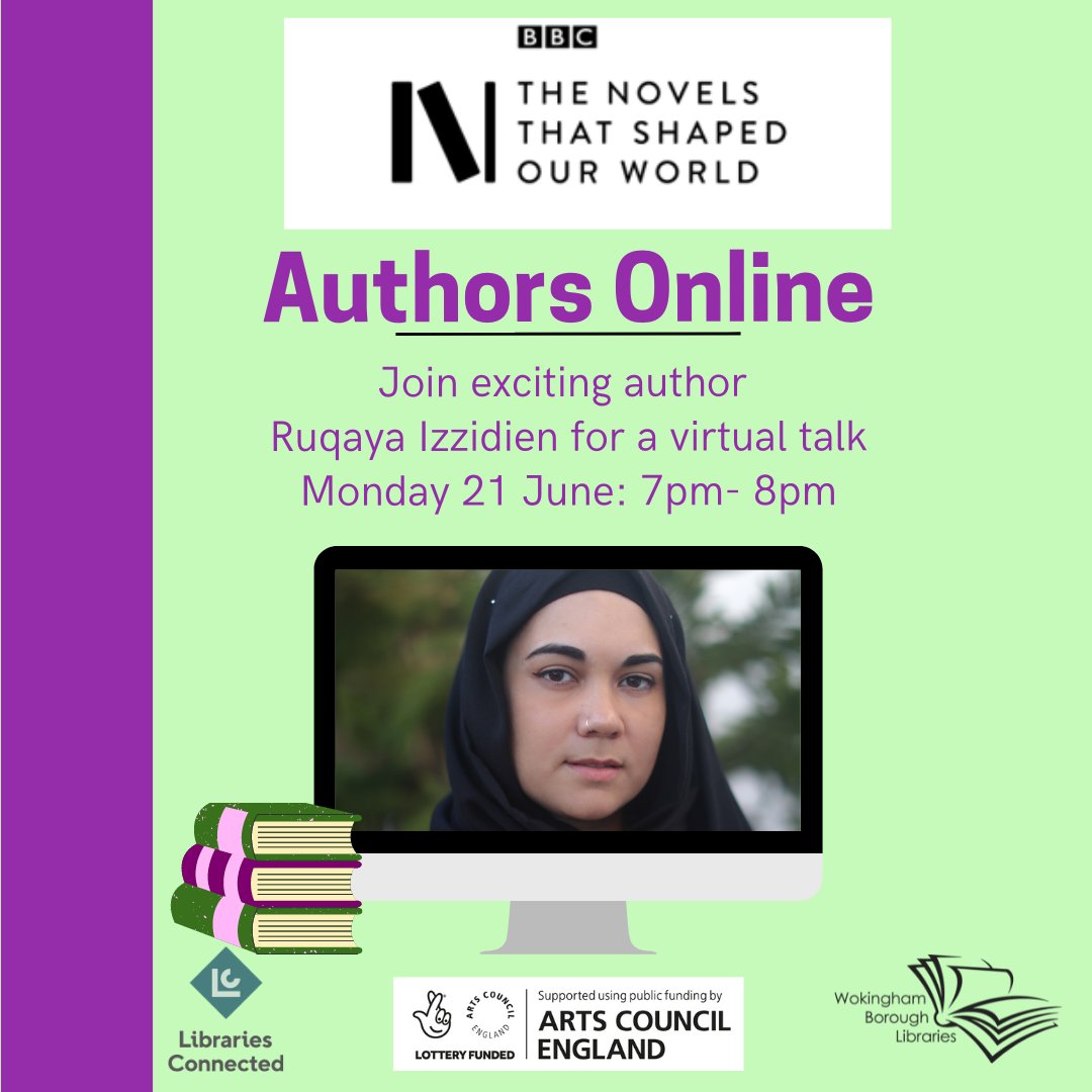 WBC_Libraries's tweet image. Looking Forward to Authors Online with @RuqayaIzzidien on Monday 21 June @ 7pm. Join us &amp;amp; Ruqaya to hear about her book &quot;The Watermelon Boy&quot; To book e-mail: libraries@wokingham.gov.uk #authorsonline #BBCNovelsthatshapedourworld #librariesconnected