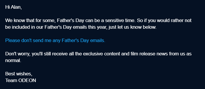 Kudos to the marketing team with <a href="/ODEONcinemasIRE/">ODEON Ireland</a> and <a href="/ODEONCinemas/">ODEON</a> for having the foresight to do this. Such a great shout. And personally, this is very much appreciated.  Hats off to you guys.