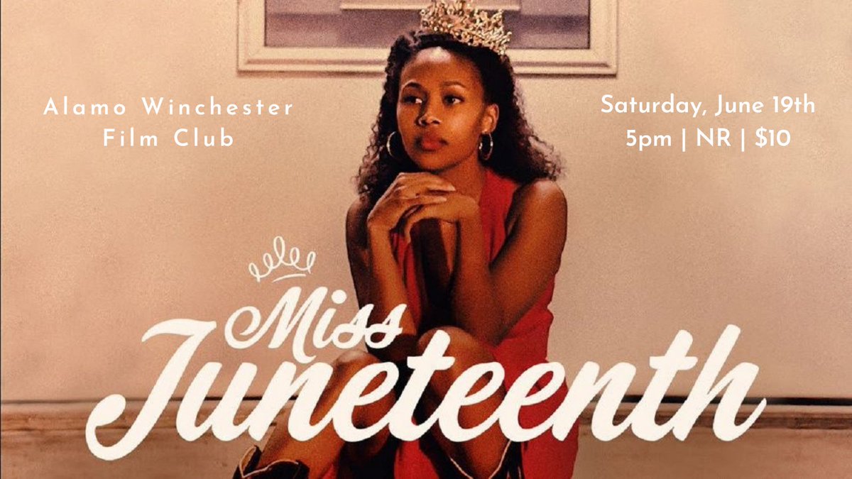 Big THANK YOU to director <a href="/cgpeoples/">Channing Godfrey Peoples</a> for her introduction to our #AlamoFilmClub screening of MISS JUNETEENTH arriving 6/19 at 5pm at <a href="/alamowinchester/">Alamo Winchester</a>!

This film became one of my personal favorites of 2020, and excited to return to our community!  Tix:  drafthouse.com/winchester/eve…