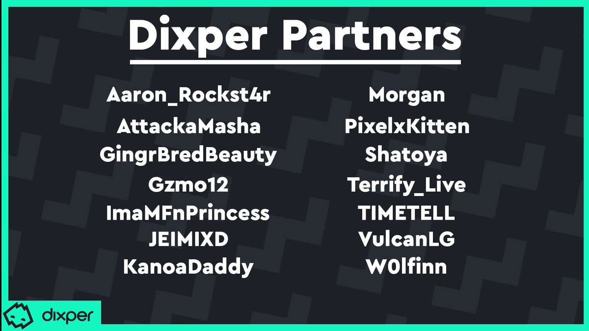 Dixper_en's tweet photo. Why, hello there, Dixper Partners! 

We've welcomed some lovely streamers into the family and wanted to share their accomplishment with you all. 

Congratulations all!🎉 https://t.co/19q0zsB6mG