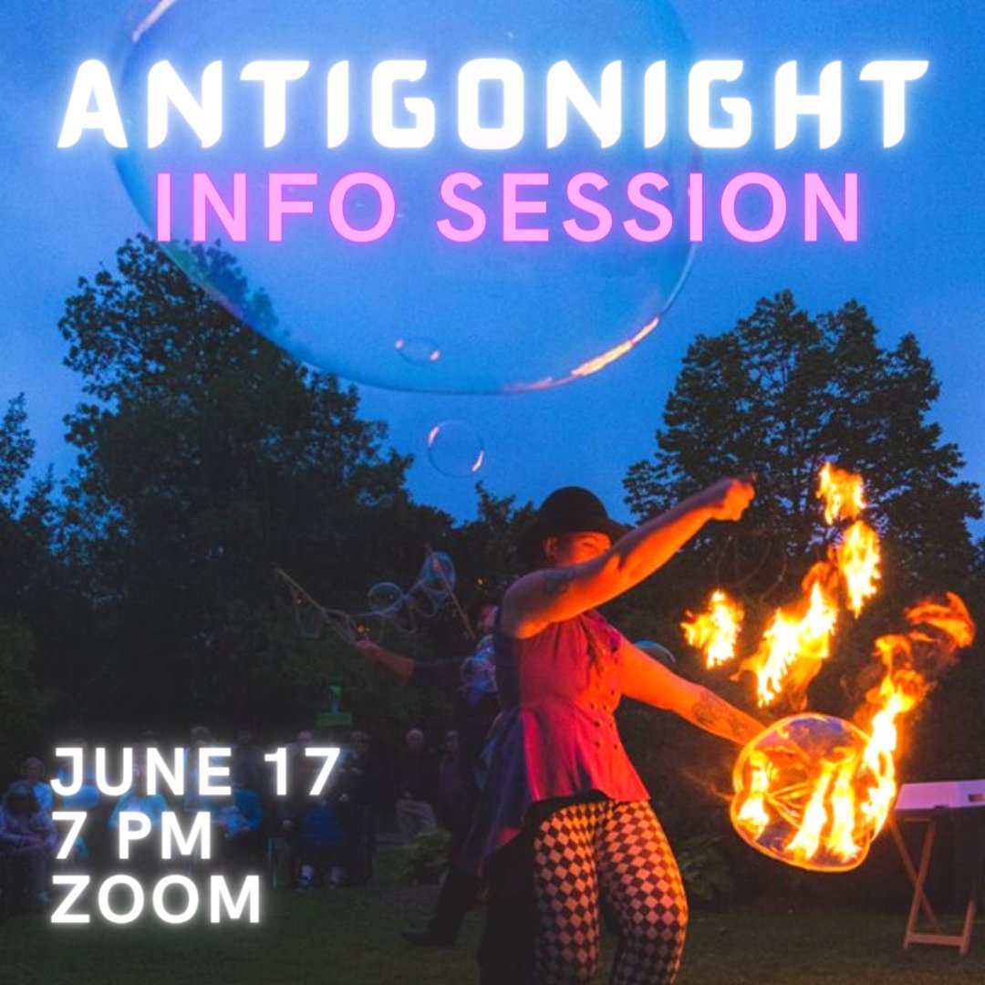 antigonightfest's tweet photo. TOMORROW! A short info session about Antigonight! Tune in and ask any questions you may have. Be a part of our exciting new season! Zoom link in bio. https://t.co/RDriCzRO8N