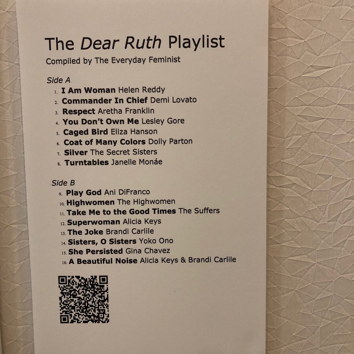 GuardianFAS's tweet image. Have you seen the #DearRuthProject at @SaintKateArts hotel?  It is one of several thought provoking exhibitions currently on view.