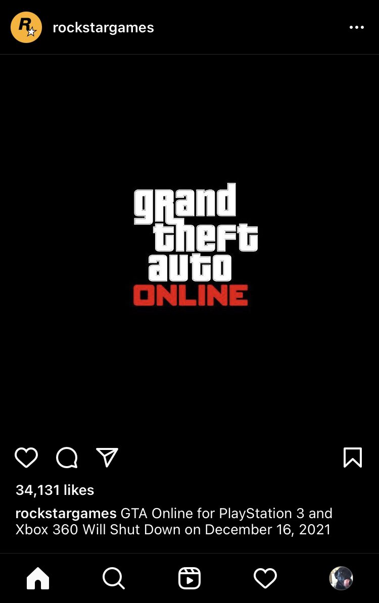 Sad Day In Gaming Today… #GTAOnline
