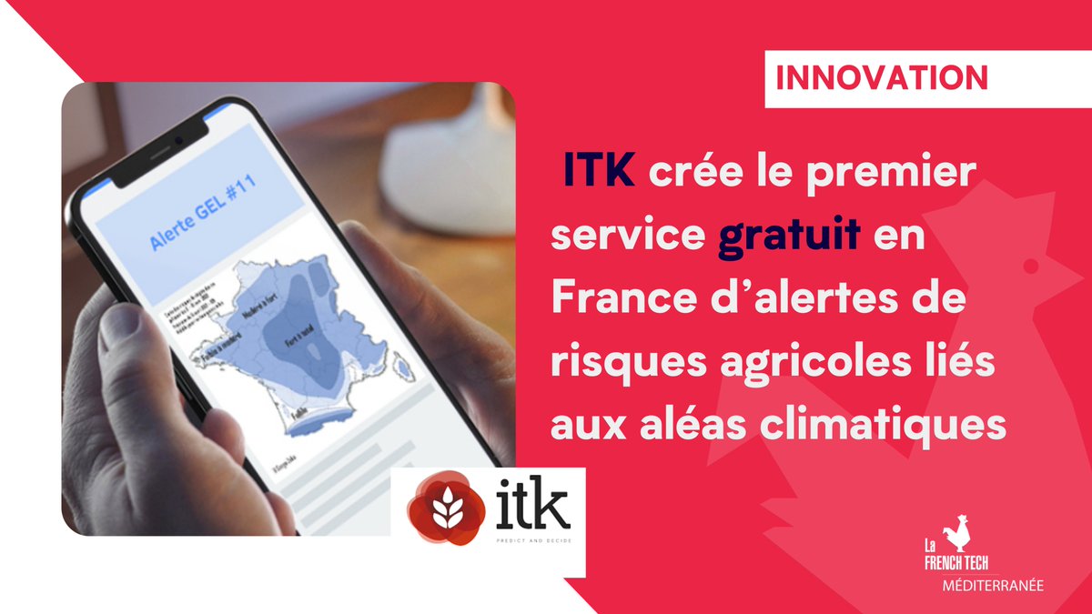 FrenchTechMed's tweet photo. ⚡[#INNOVATION]

@ITK_decide, acteur mondial de l’innovation pour l’#agriculture, se lance dans l’agro-climatologie avec un service national complet d'alerte en cas d'aléas climatique. (sécheresse, grêle, excès d'eau, etc.)

👉https://t.co/28o8sXJFQx https://t.co/XZC9V44Q7k
