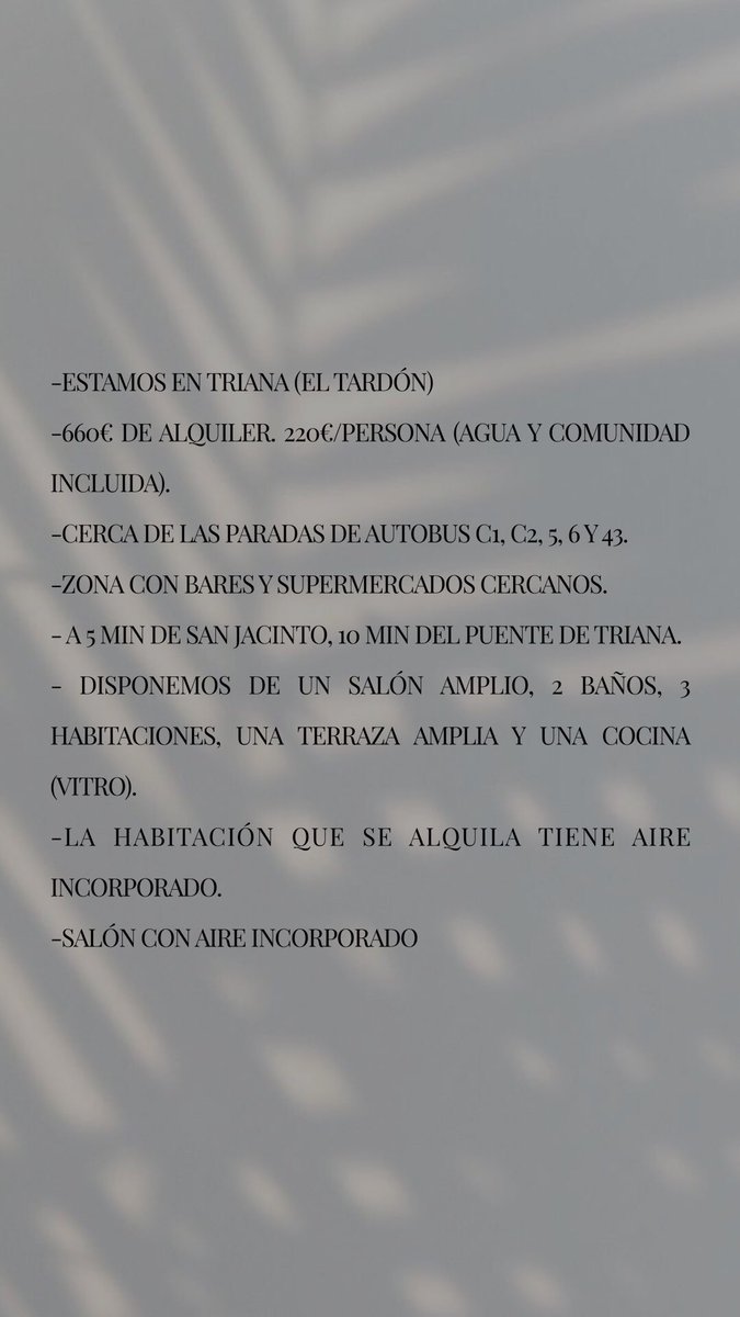 MarLBrhili's tweet photo. SE BUSCA COMPAÑERA DE PISO PARA EL CURSO 21/22. ⬇️ ⬇️ ⬇️ https://t.co/8Q90ulZOh1