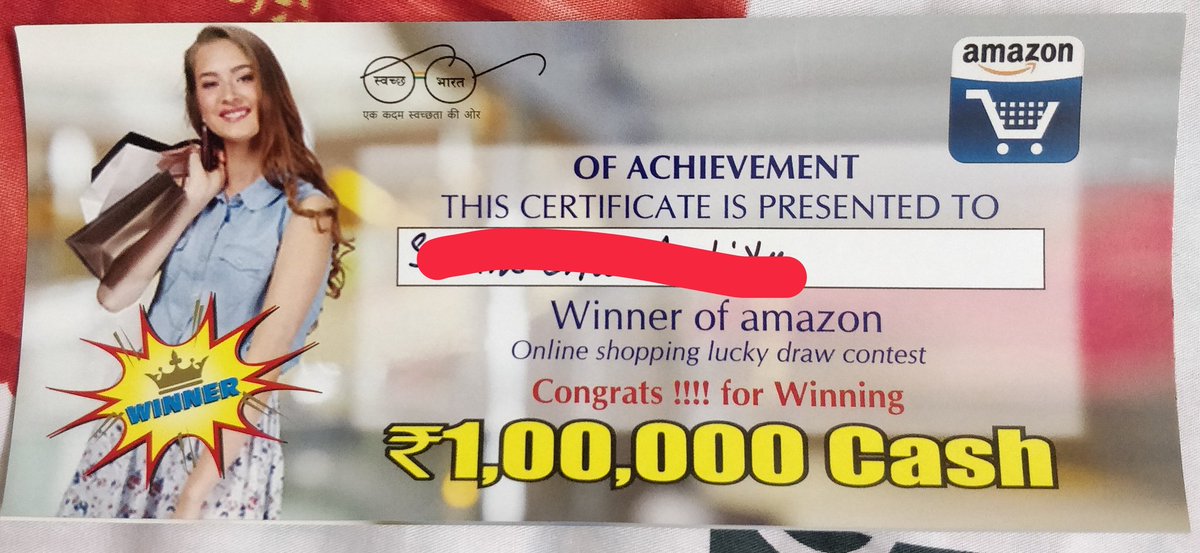 darpanchan's tweet photo. @amazonIN @AmazonHelp is this even real???? Can you verify for us.

Also the letter says don't call Customer Care. https://t.co/axOCBICwxr