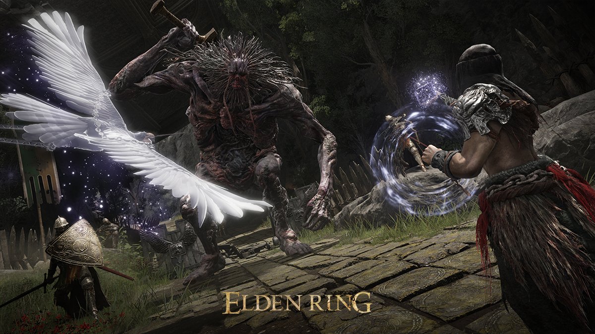 ELDENRING's tweet image. The Lands Between are vast, but a Tarnished need not walk their path alone. ​
​
#ELDENRING