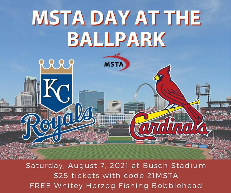 MSTA on X: We heard that our members like baseball, so we decided to have  a discounted game of our own! Join MSTA at Busch Stadium on Saturday,  August 7 when the