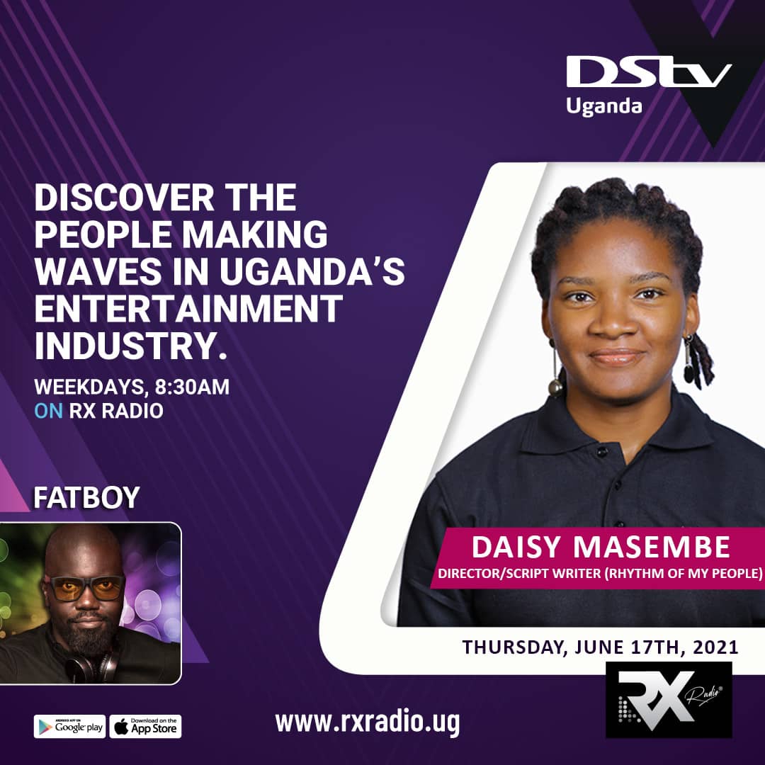 RXRadioUG's tweet photo. Director/Script Writer Daisy Masembe will be our guest tomorrow on our 'Filmscope UG with DSTv Uganda' segment on The Fatboy Show.
Don't miss the interview at 8.30am on https://t.co/eBg8XhmEJR.

@DStvUganda 
@masembedaisy1 https://t.co/Z87RcSCMGH