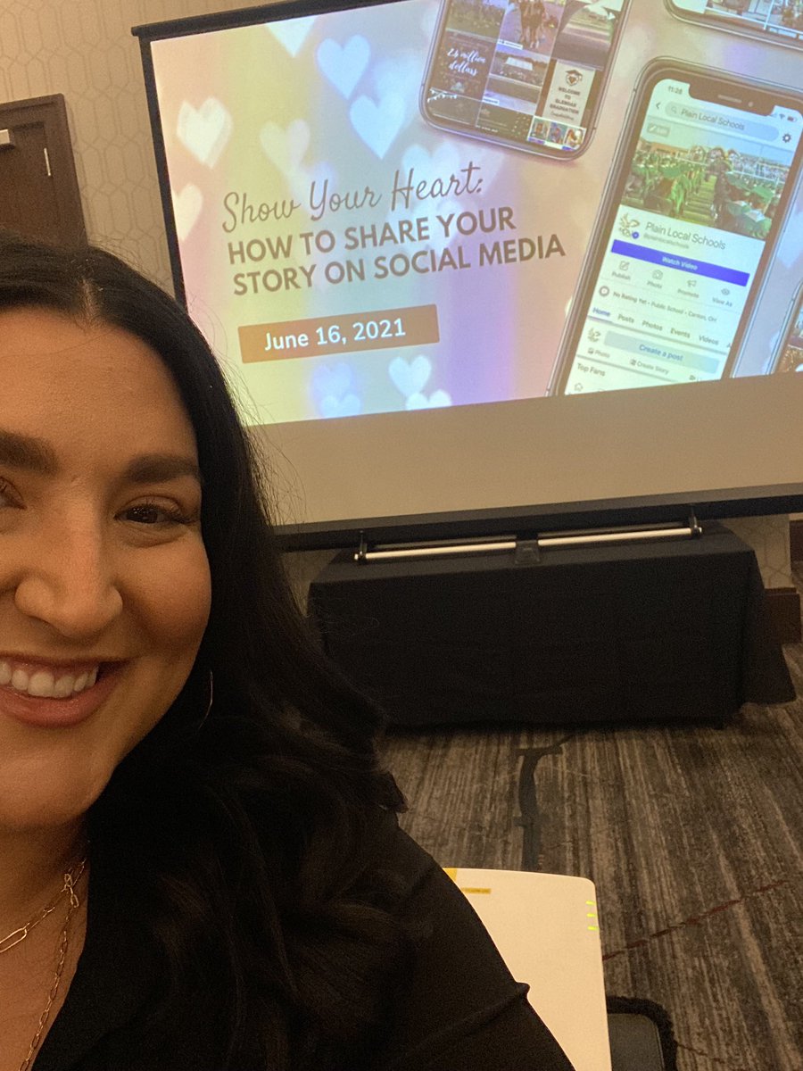 My #schoolpr idol <a href="/marybeddell/">Mary Beddell</a> is presenting to <a href="/snaohio/">School Nutrition Association of Ohio</a> today! Way to rep <a href="/OHSPRA/">OHSPRA</a> and <a href="/PlainLocal/">Plain Local Schools</a>! #thisgirlisonfire 🤍💙