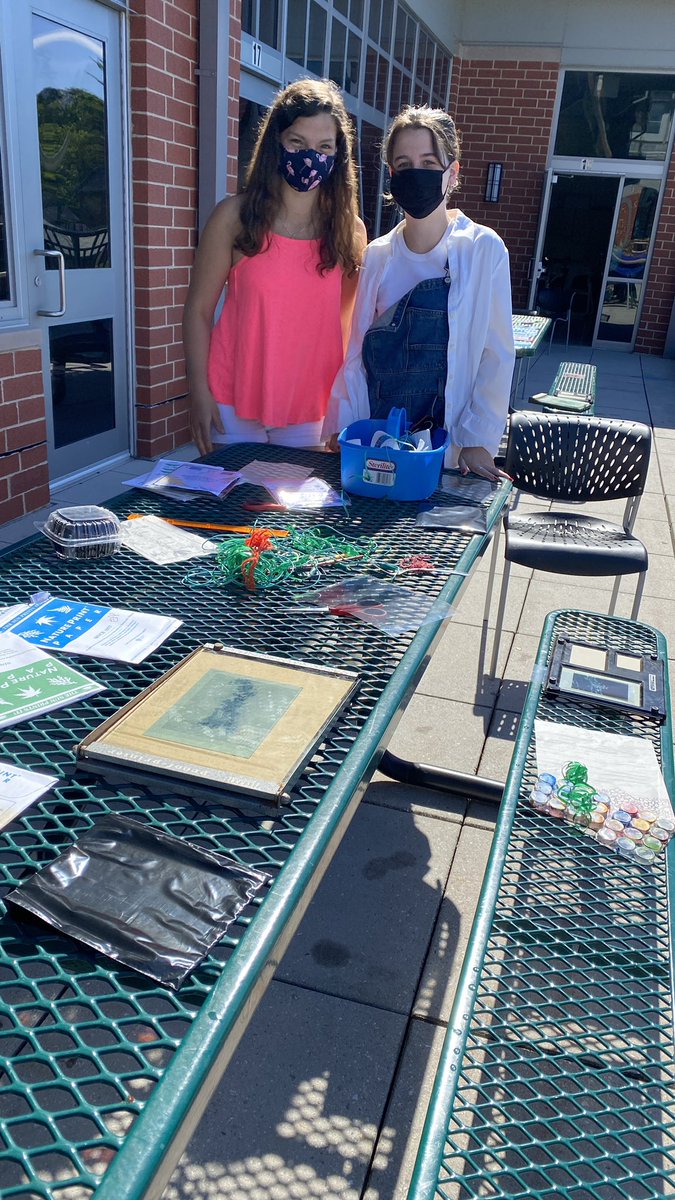 MERHSart's tweet photo. AP Photo class makes cyanotype prints on the last day of school! https://t.co/Ad3v9IlsDg