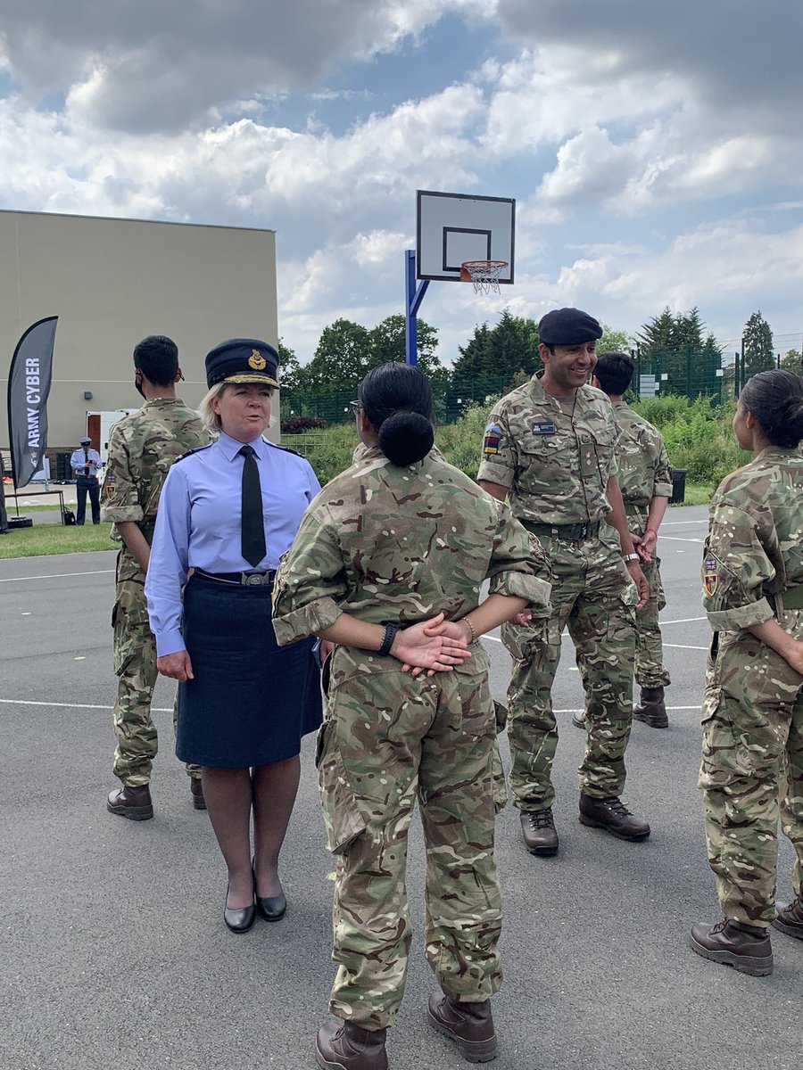 DefenceHindu's tweet photo. CCF @avanti_house on their very first parade being inspected by the @DefenceHindu champion @mariabyford who takes over from @timchodg who has been an excellent support over the last 3 years. @AvantiCcf @ACFColCadets @WOCarlSteedman @JakeAlpertRAF https://t.co/Yt3jtlpPTP