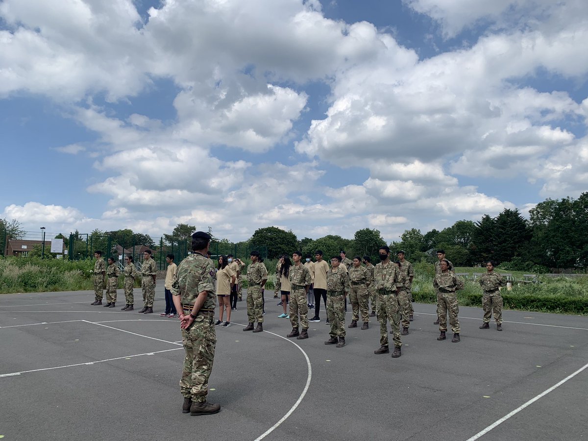 DefenceHindu's tweet photo. CCF @avanti_house on their very first parade being inspected by the @DefenceHindu champion @mariabyford who takes over from @timchodg who has been an excellent support over the last 3 years. @AvantiCcf @ACFColCadets @WOCarlSteedman @JakeAlpertRAF https://t.co/Yt3jtlpPTP